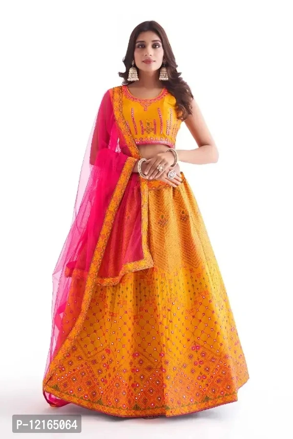 Trendy Women Embroidery Semi Stitched Women Lehenga Choli  - Semi Stitched