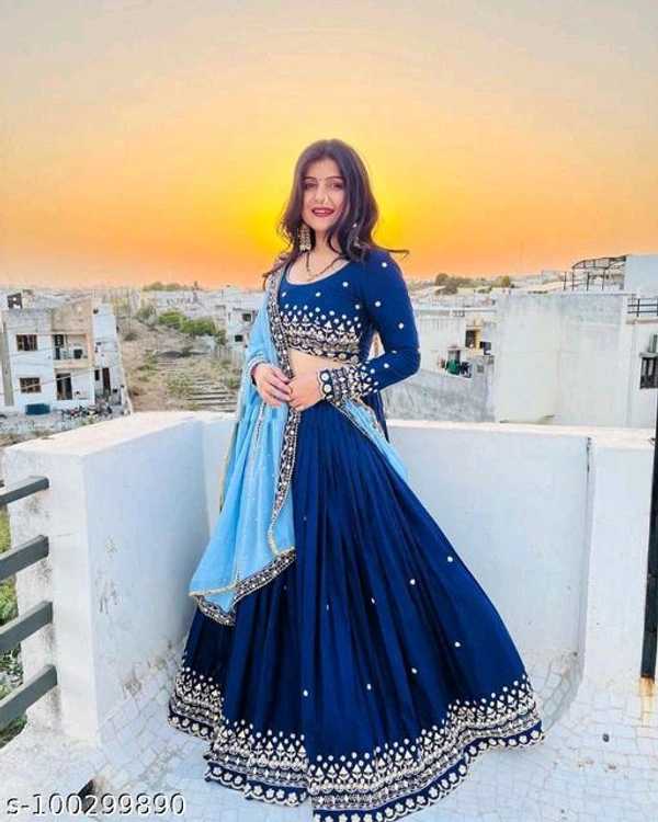 Trendy Women Embroidery Semi Stitched Women Lehenga Choli  - Un Stitched