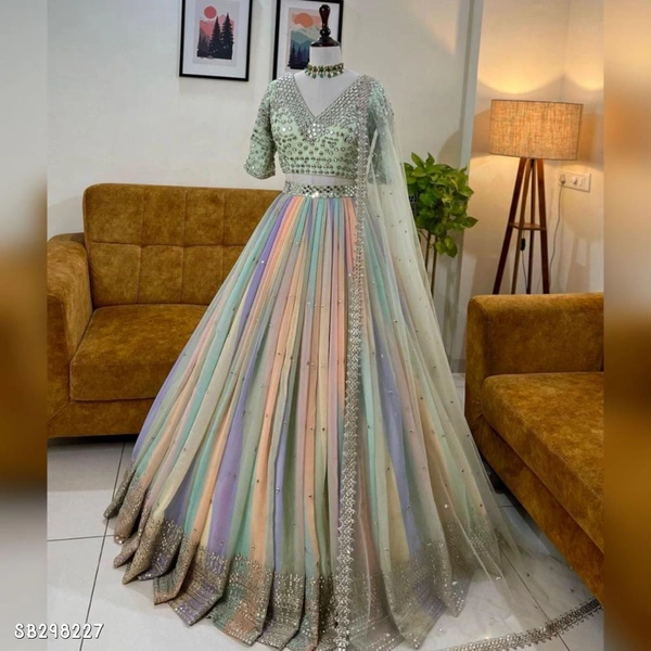 Bridal Party Wear Lehenga Choli Stitched  - Un Stitched