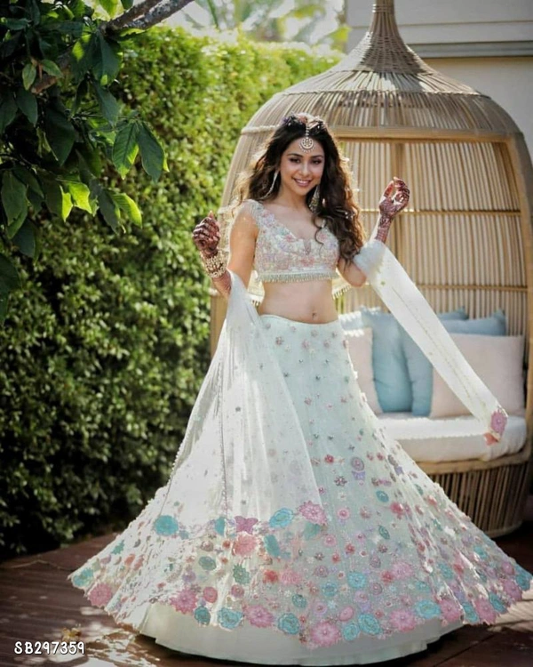 Trendy Women Embroidery  Stitched Women Lehenga Choli  - Semi Stitched
