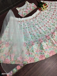 Trendy Women Embroidery  Stitched Women Lehenga Choli  - Free Size