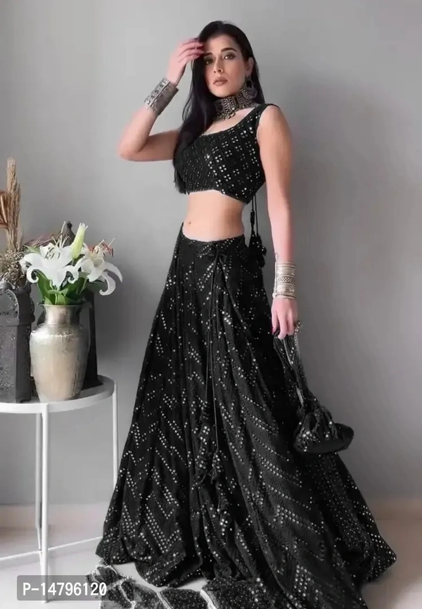 Embellished stitched Lehengha Choli for women - Free Size