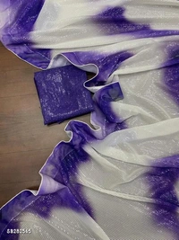 Catalog Name: *Beautiful partywear georgette digital.printed saree* - Free Size