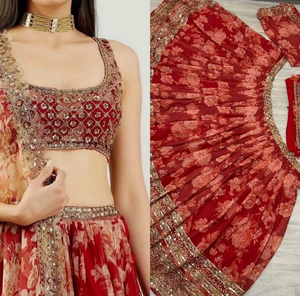 Chitrarekha Petite Women Lehenga - Semi Stitched