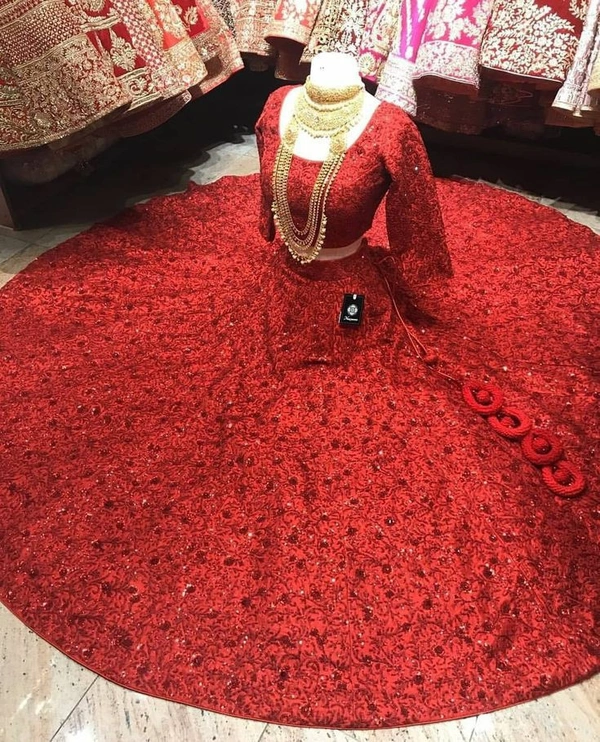 Driti Embroidered womans Lengha choli set with beautifull design  new color collection - Un Stitched