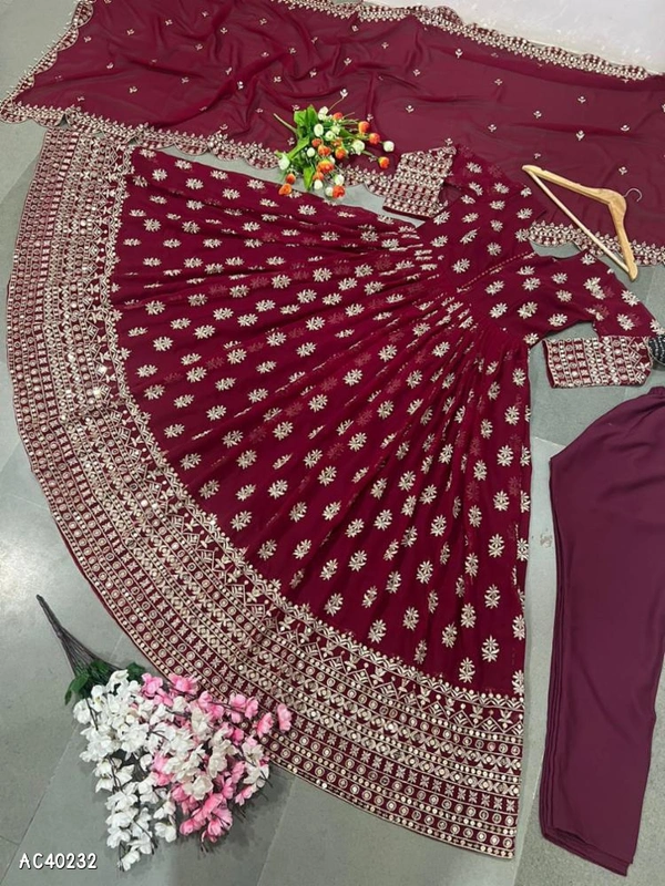 Catalog Name: *Gown,bottom,dupatta* - Free Size