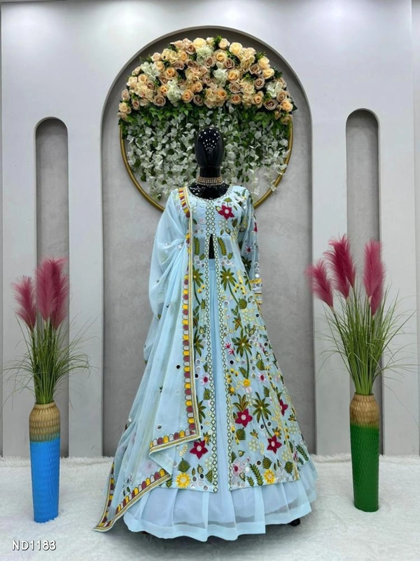 Catalog Name: *Lehenga Dupatta And Gown Set* - Free Size