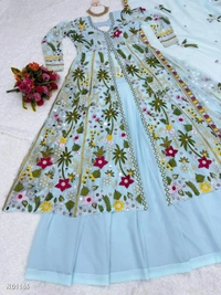 Catalog Name: *Lehenga Dupatta And Gown Set* - Free Size