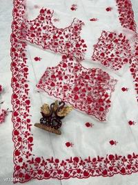 Catalog Name: *Orgenza Silk Saree* - Free Size