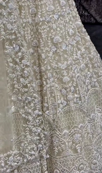 Embroidered, Embellished Fully Stitched Lehenga Choli - Semi Stitched