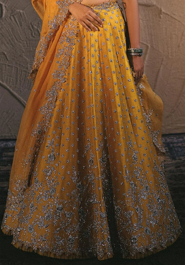 Stylish Silk Blend  Lehenga Choli Set For Women - Free Size