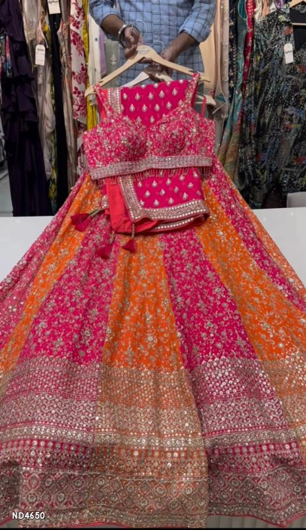 Catalog Name: *Bridal Wear Lehenga* - Free Size