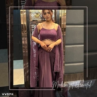 Catalog Name: *Choli**DESIGNER FANCY WESTERN STYLE RANGOLI SILK HEAVY SEQUENCE WORK SHRUG, TUBE CHOLI WITH DRAPED SKIRT* - Free Size