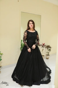 Beautiful Georgette Ethnic Gowns For Women - XL