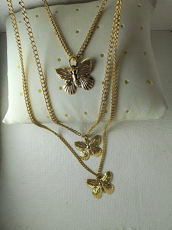 Cherry & Magpie Trendy Butterfly Dainty - Gold, Western