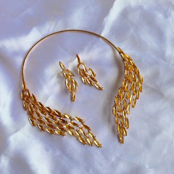 Cherry & Magpie Angel Wings The Diva Necklace  - Gold