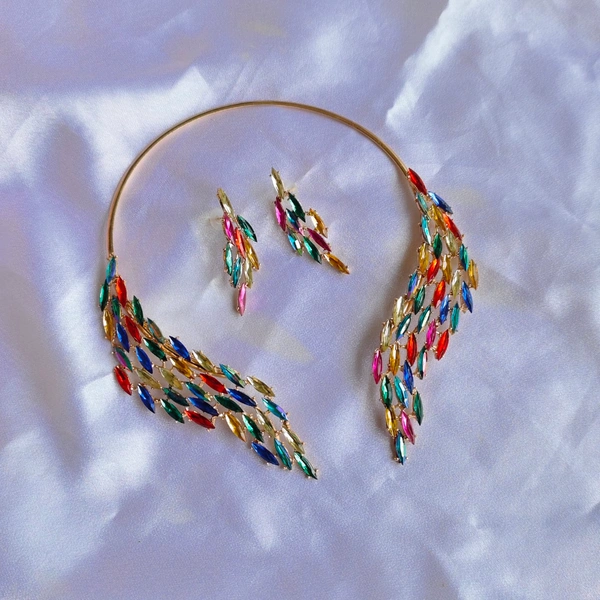 Cherry & Magpie Gorgeous Imported Korean Necklace - Multi