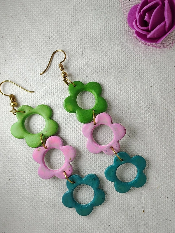 Cherry & Magpie Beautiful Handmade Floral Earrings  - Blossom