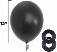 Black Metallic balloon (50pcs) - Black