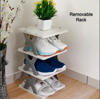 Foldable Shoe Racker 6 Layer - 6 Layer, Gray