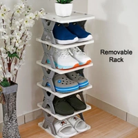 Foldable Shoe Racker 8 Layer - 8 Layer, Gray