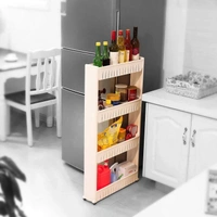4 Layer Slim Storage Organiser Rack - White, 4 Layer