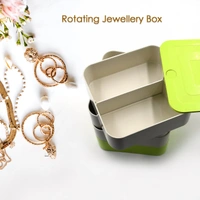 LAYERS JEWELRY BOX, 360 DEGREE ROTATING JEWELRY BOX - Red, 4layer