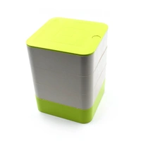 LAYERS JEWELRY BOX, 360 DEGREE ROTATING JEWELRY BOX - Red, 4layer
