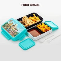 Kids Lunch Box  - Free Size, Aqua Forest