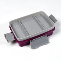 Double Deck Lunch Box - Purple