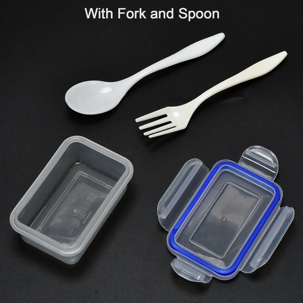 Lunch Box With Small Container Box - White