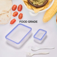 Lunch Box With Small Container Box - White