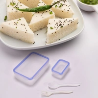 Lunch Box With Small Container Box - White