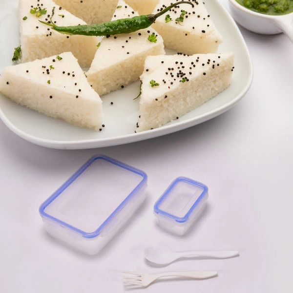 Lunch Box With Small Container Box - White