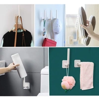 Multifunctional Wall Mounted Paper Towel Holder Rack Dispenser 1pc Adhesive Hook for Kitchen Tissue, Lids ,Chopping Boards, Pantry ,Bathroom Toilet ,Under Cabinet ,Laundry, Shoes ,Door - White