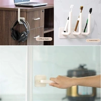 Multifunctional Wall Mounted Paper Towel Holder Rack Dispenser 1pc Adhesive Hook for Kitchen Tissue, Lids ,Chopping Boards, Pantry ,Bathroom Toilet ,Under Cabinet ,Laundry, Shoes ,Door - White