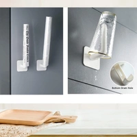 Multifunctional Wall Mounted Paper Towel Holder Rack Dispenser 1pc Adhesive Hook for Kitchen Tissue, Lids ,Chopping Boards, Pantry ,Bathroom Toilet ,Under Cabinet ,Laundry, Shoes ,Door - White