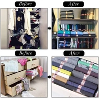 DressBook Foldable Clothes T-Shirt Closet Organizer FOLDING BOARD CLOTHES FOLDER STORAGE ORGANIZER ( 10 PCS )