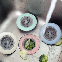 Silicon Sink Strainer Kitchen Drain Basin Basket Sink Drainer  - Turkish Rose