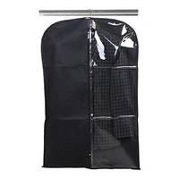 Coat Blazer Cover Half Transparent Cover For Multi Use Cover   - Black