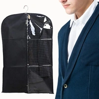 Coat Blazer Cover Half Transparent Cover For Multi Use Cover   - Black