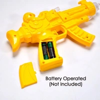 Musical Transparent Glow Gear Gun With Rainbow Light ( 1 pcs ) - Rio Grande