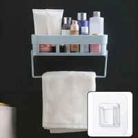 Shelf Wall Holder Storage Rack Bathroom  - white