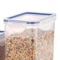 Rectangular Plastic Containers with Leak Proof Locking Lid Storage container set of 3 Pc( Approx Capacity 500ml,1000ml,1500ml, Transparent)