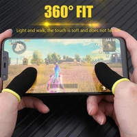 Thumb & Finger Sleves  for playing game (Pack 10 pc) - Black