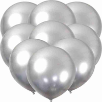 Silver Metallic Balloon (50pcs) - Silver