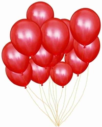 Red Metallic  Balloon (50pcs) - Red