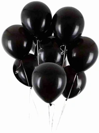 Black Metallic balloon (50pcs) - Black