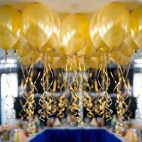 Golden Metallic Balloons (50Pcs) - golden