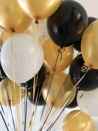 Black Metallic balloon (50pcs) - Black